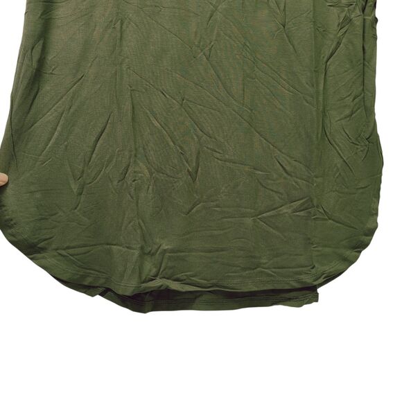 Daily Ritual Women's Jersey Short-Sleeve Drop-Shoulder Scoopneck Tunic Green M - Picture 5 of 11